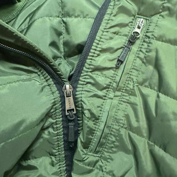 Orvis Men's Olive Green Stretch Long Sleeve Full Zip Quilted Jackets Size XL - Picture 2 of 5